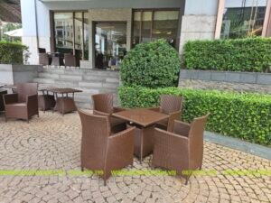 Bàn Ghế Cafe Mây Nhựa TL501