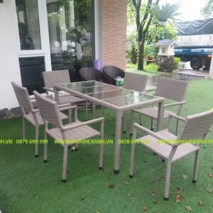 Bàn Ghế Mây Nhựa Cao Cấp TL337