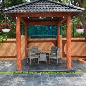 Bàn Ghế Mây Nhựa Ngoài Trời TL166