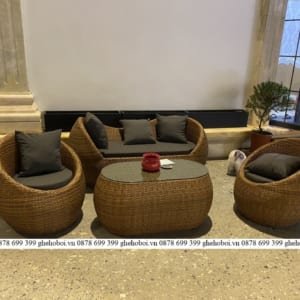 Bàn Ghế Sofa Mây Nhựa TL114