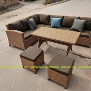 Bàn Ghế Sofa Mây Nhựa TL144