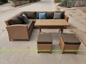 Bàn Ghế Sofa Mây Nhựa TL144