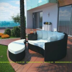 Bàn Ghế Sofa Mây Nhựa TL379