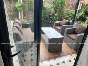 Bàn Ghế Sofa Mây Nhựa TL442