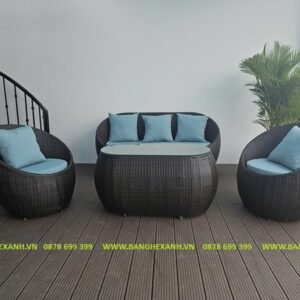 Bàn Ghế Sofa Mây Nhựa TL517