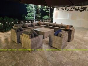 Bàn Ghế Sofa Mây Nhựa TL5A01