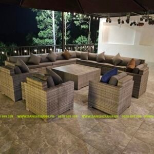 Bàn Ghế Sofa Mây Nhựa TL5A01