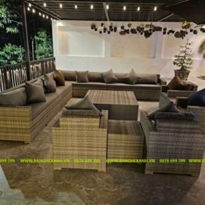 Bàn Ghế Sofa Mây Nhựa TL5A01