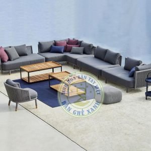 Bộ Sofa Cao Cấp Ngoài Trời Đan Dây Rope TL179