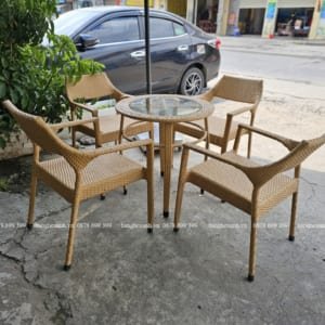 Bàn Ghế Mây Nhựa Cao Cấp TL615
