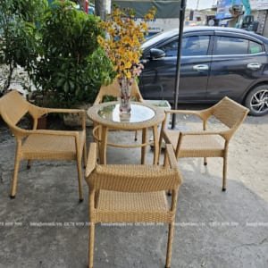 Bàn Ghế Mây Nhựa Cao Cấp TL615