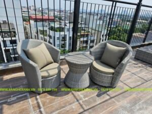 Bộ Bàn Ghế Ban Công Mây Nhựa TL315