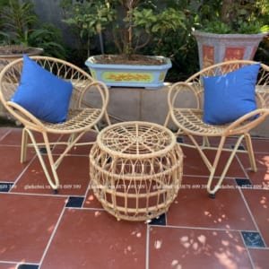 Bộ Bàn Ghế Mây Nhựa TL125