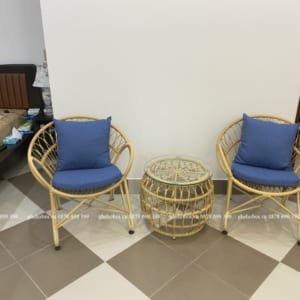 Bộ Bàn Ghế Mây Nhựa TL125