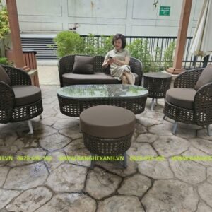 Bộ Sofa Cafe Mây Nhựa TL128