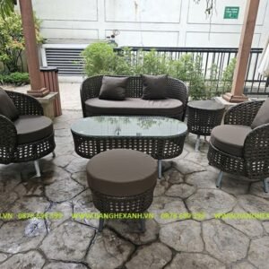 Bộ Sofa Cafe Mây Nhựa TL128