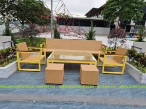 Bộ Sofa Mây Nhựa Cao Cấp Ngoài Trời TL851