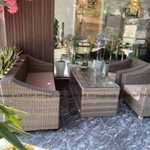 Sofa Mây Nhựa Ngoài Trời TL109