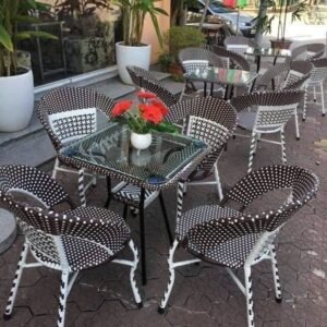 Ghế Cafe Mây Nhựa Giá Rẻ TL663