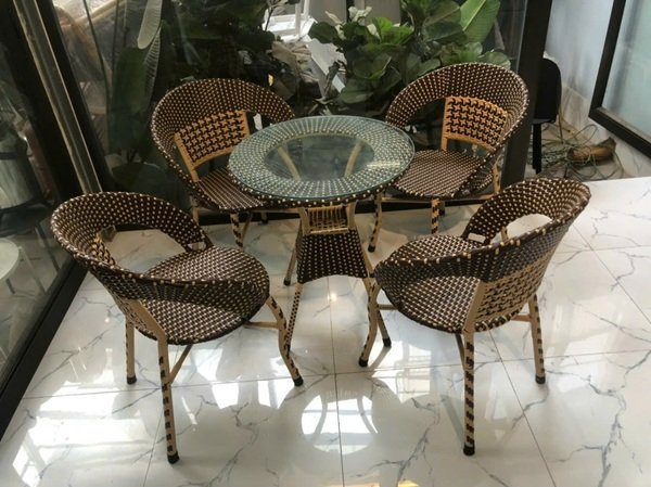 Ghế Cafe Mây Nhựa Giá Rẻ TL663-02 Ghế Cafe Mây Nhựa Giá Rẻ TL663