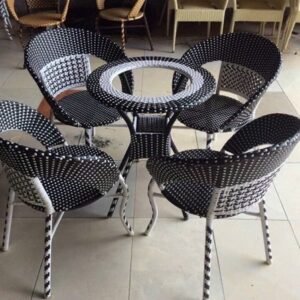 Ghế Cafe Mây Nhựa Giá Rẻ TL663