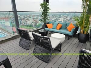 Ghế Mây Nhựa Ngoài Trời TL335