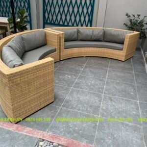 Ghế Sofa Mây Nhựa Ngoài Trời TL150