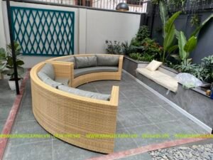 Ghế Sofa Mây Nhựa Ngoài Trời TL150