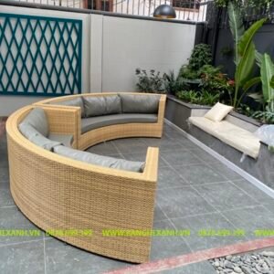 Ghế Sofa Mây Nhựa Ngoài Trời TL150