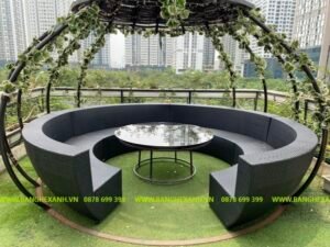 Sofa Mây Nhựa Cao Cấp Ngoài Trời TL1A28