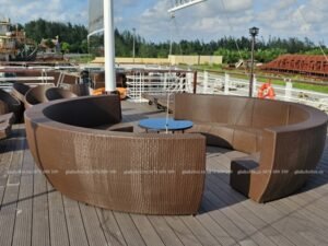 Sofa Mây Nhựa Cao Cấp Ngoài Trời TL1A28