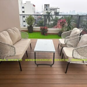 Sofa Mây Nhựa Cao Cấp Ngoài Trời TL3A29