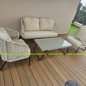 Sofa Mây Nhựa Cao Cấp Ngoài Trời TL3A29