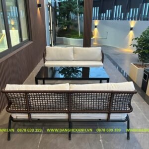 Sofa Mây Nhựa Cao Cấp Ngoài Trời TL614