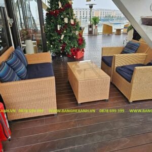 Sofa Mây Nhựa Ngoài Trời TL122