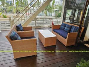 Sofa Mây Nhựa Ngoài Trời TL122