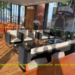 Sofa Mây Nhựa Ngoài Trời TL31