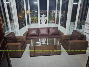 Sofa Mây Nhựa Phòng Khách TL135
