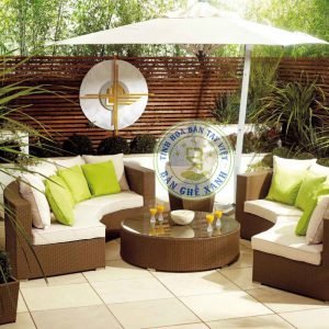 Bộ sofa quây tròn mây nhựa TL141