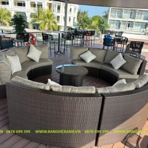 Sofa Quây Tròn Mây Nhựa TL1A36