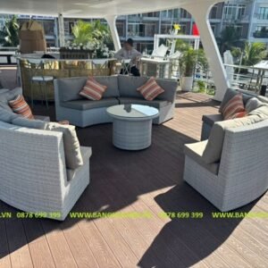 Sofa Quây Tròn Mây Nhựa TL1A36