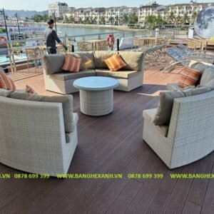 Sofa Quây Tròn Mây Nhựa TL1A36