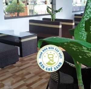 Bàn Ghế Sofa Mây Nhựa TL08