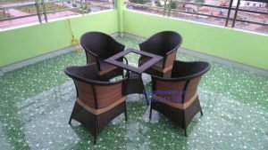 Bàn Ghế Cafe Mây Nhựa TL511