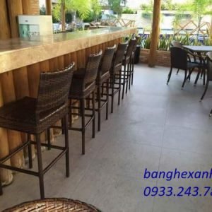 Ghế Bar Cafe Mây Nhựa TL801