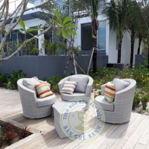 Sofa Mây Nhựa Ngoài Trời TL8B