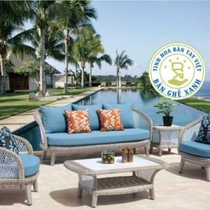 Bàn Ghế Sofa Mây Nhựa TL833