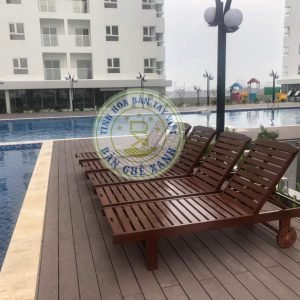 Ghế Hồ Bơi Gỗ TL1A61