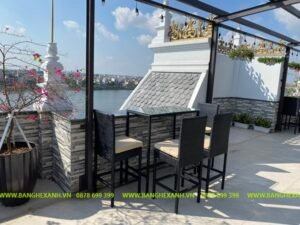 Ghế Quầy Bar Mây Nhựa Ngoài Trời TL0A2