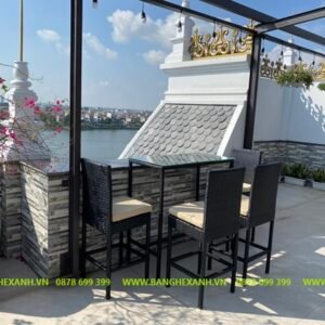 Ghế Quầy Bar Mây Nhựa Ngoài Trời TL0A2